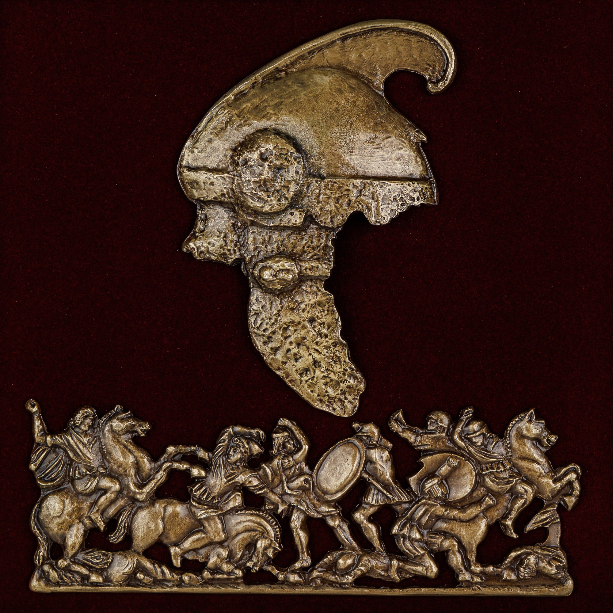 Alexander the Great Battle Relief & Macedonian War Helmet
