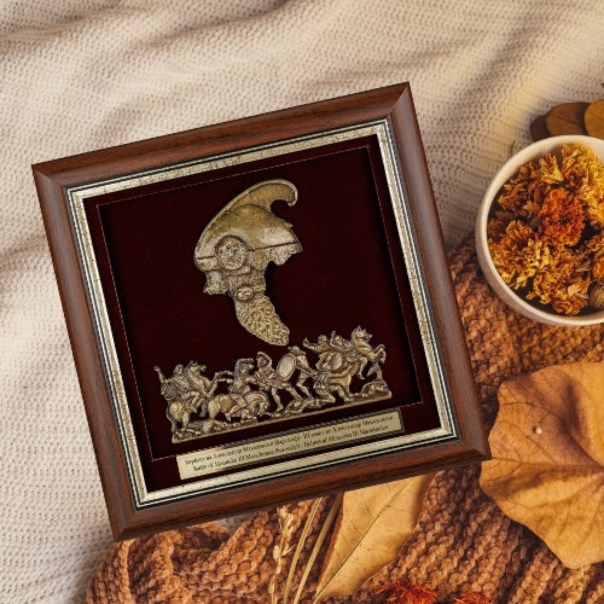 Alexander the Great Battle Relief & Macedonian War Helmet