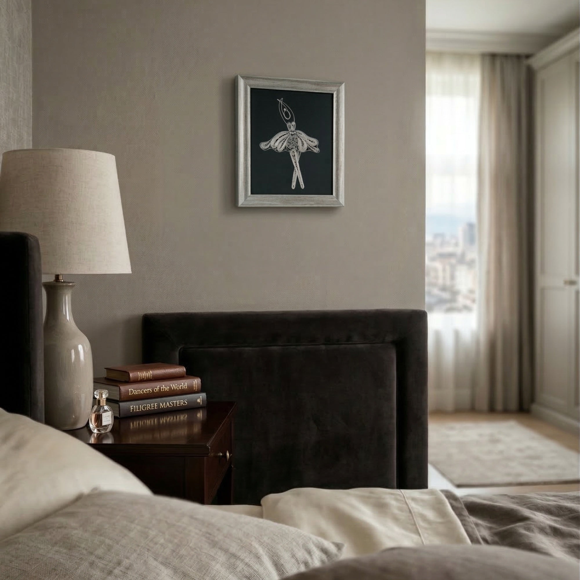 Ballerina, A Symbol of Grace -  Macedonian Silver-Thread Filigree